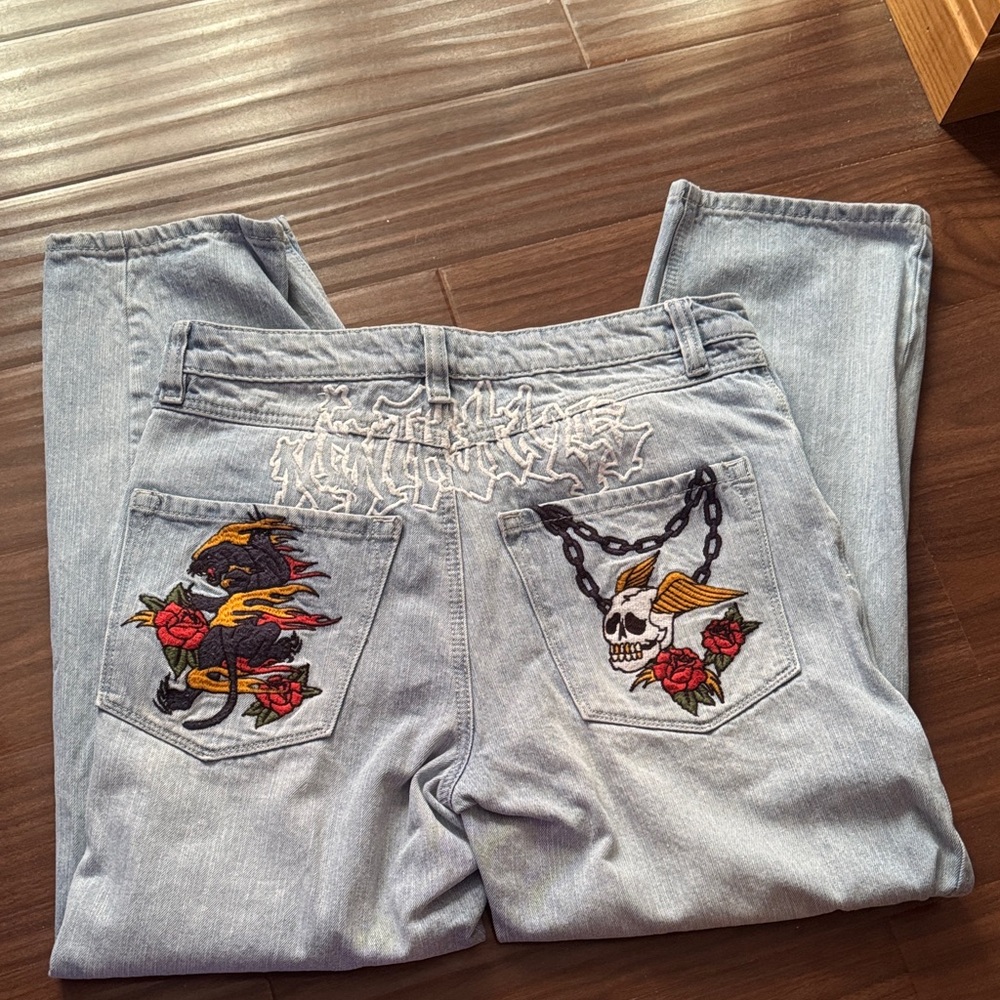Ninth Hall Ambush embroidered jeans